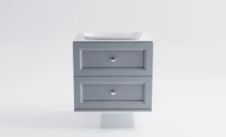 Тумба с раковиной Astra-Form Классик 4631177714306 80 см серый матовый